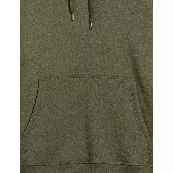 Amazon Essentials Mens Hooded Fleece Sweatshirt Available in Big amp TallOlive Heather