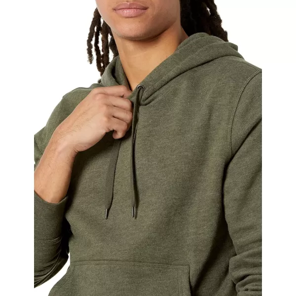 Amazon Essentials Mens Hooded Fleece Sweatshirt Available in Big amp TallOlive Heather