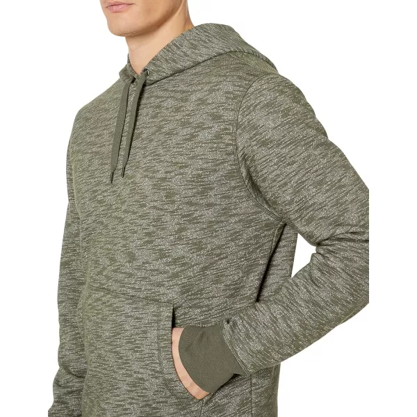 Amazon Essentials Mens Hooded Fleece Sweatshirt Available in Big amp TallOlive Space Dye