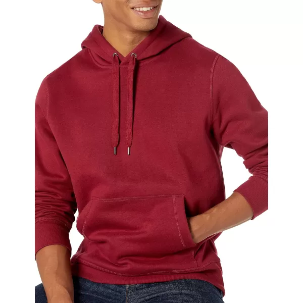 Amazon Essentials Mens Hooded Fleece Sweatshirt Available in Big amp TallRed