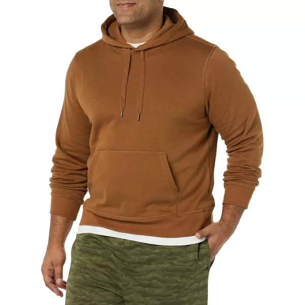 Amazon Essentials Mens Hooded Fleece Sweatshirt Available in Big amp TallToffee Brown