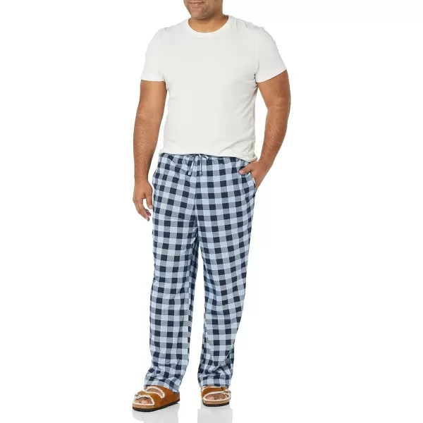 Amazon Essentials Mens Knit Pajama PantBlue Buffalo