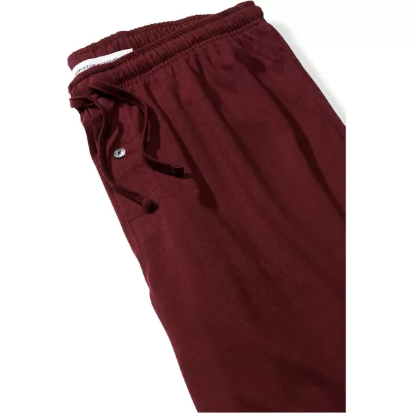 Amazon Essentials Mens Knit Pajama PantBurgundy