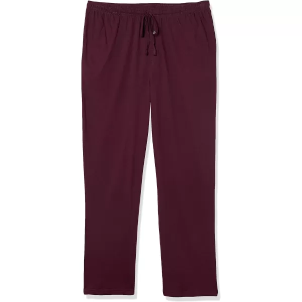 Amazon Essentials Mens Knit Pajama PantBurgundy