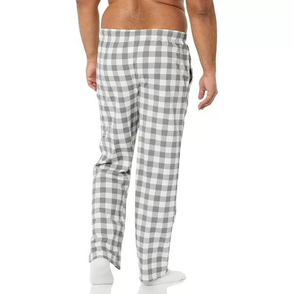 Amazon Essentials Mens Knit Pajama PantGrey Buffalo