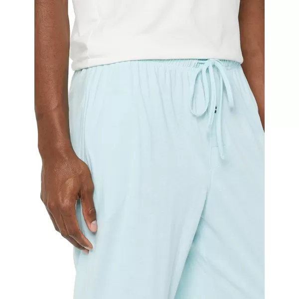 Amazon Essentials Mens Knit Pajama PantLight Blue Heather