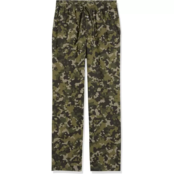 Amazon Essentials Mens Knit Pajama PantOlive Geo Camo