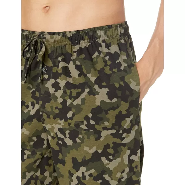 Amazon Essentials Mens Knit Pajama PantOlive Geo Camo