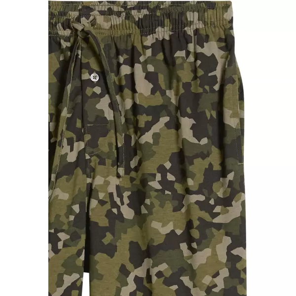 Amazon Essentials Mens Knit Pajama PantOlive Geo Camo