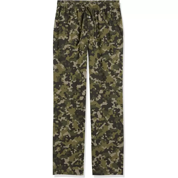 Amazon Essentials Mens Knit Pajama PantOlive Geo Camo