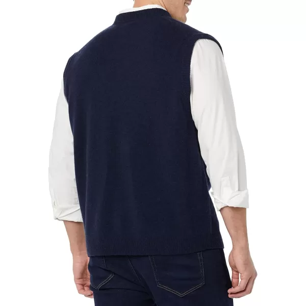 Amazon Essentials Mens Lambs Wool Sweater VestNavy