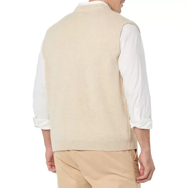 Amazon Essentials Mens Lambs Wool Sweater VestOatmeal Heather