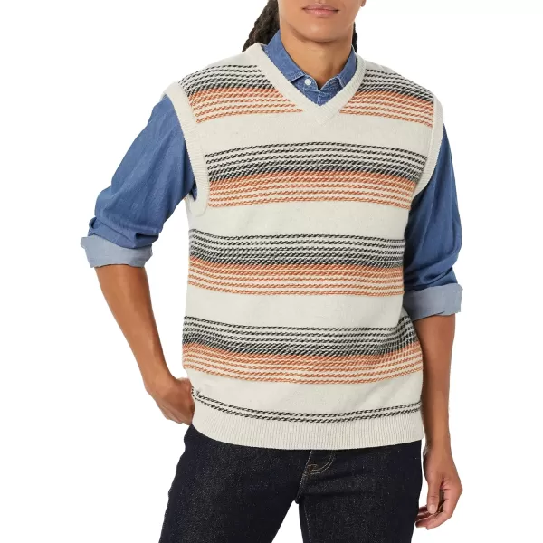 Amazon Essentials Mens Lambs Wool Sweater VestPale Grey Ombre