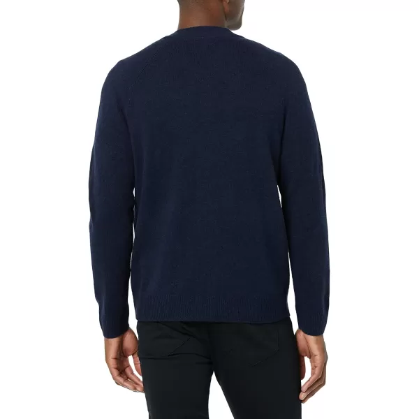 Amazon Essentials Mens Lambs Wool VNeck Cardigan Sweater Previously GoodthreadsDark Navy