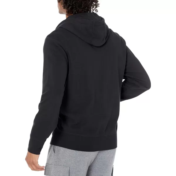 Amazon Essentials Mens Lightweight French Terry FullZip Hooded SweatshirtBlack