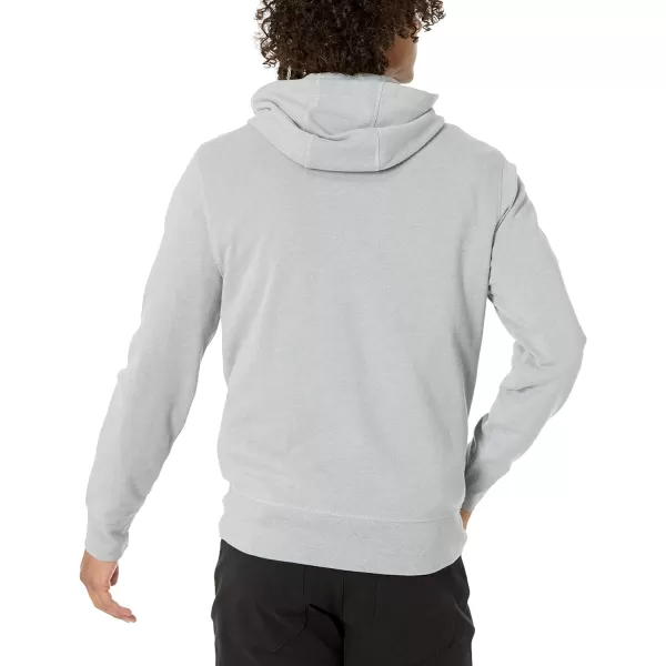 Amazon Essentials Mens Lightweight French Terry FullZip Hooded SweatshirtLight Grey Heather