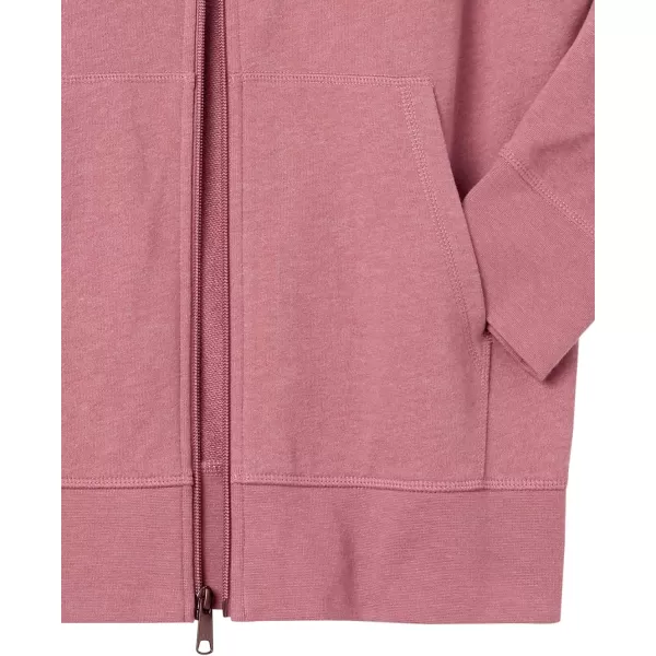 Amazon Essentials Mens Lightweight French Terry FullZip Hooded SweatshirtPink