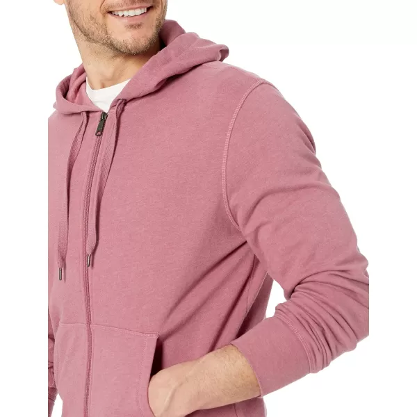 Amazon Essentials Mens Lightweight French Terry FullZip Hooded SweatshirtPink