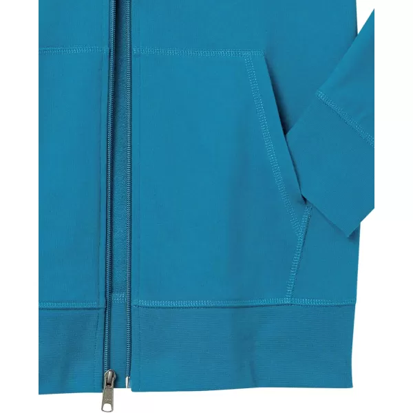 Amazon Essentials Mens Lightweight French Terry FullZip Hooded SweatshirtTeal Blue