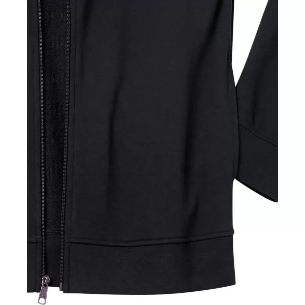 Amazon Essentials Mens Lightweight French Terry FullZip Mock Neck SweatshirtBlack