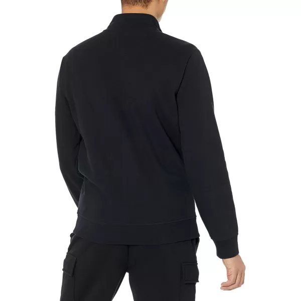 Amazon Essentials Mens Lightweight French Terry FullZip Mock Neck SweatshirtBlack