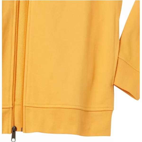 Amazon Essentials Mens Lightweight French Terry FullZip Mock Neck SweatshirtGolden Yellow