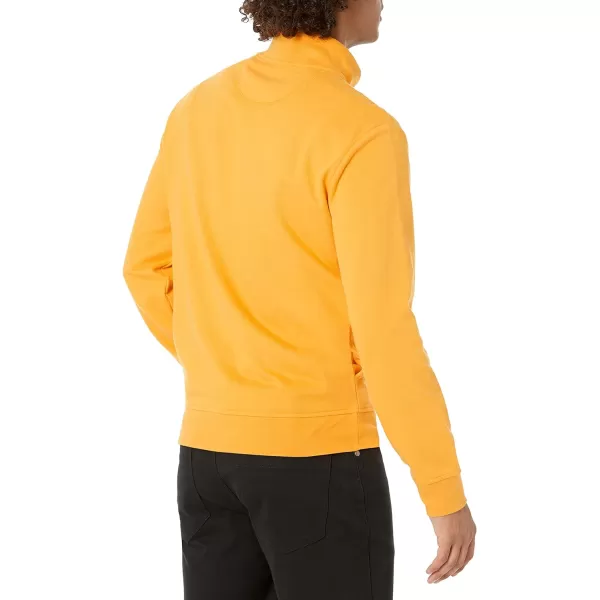 Amazon Essentials Mens Lightweight French Terry FullZip Mock Neck SweatshirtGolden Yellow