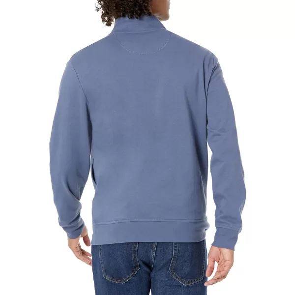 Amazon Essentials Mens Lightweight French Terry FullZip Mock Neck SweatshirtIndigo