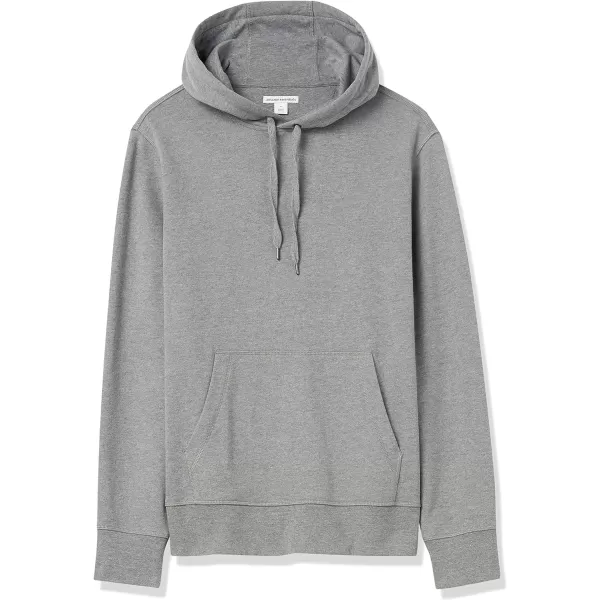 Amazon Essentials Mens Lightweight French Terry Hooded SweatshirtCharcoal Heather