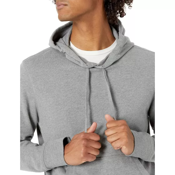 Amazon Essentials Mens Lightweight French Terry Hooded SweatshirtCharcoal Heather