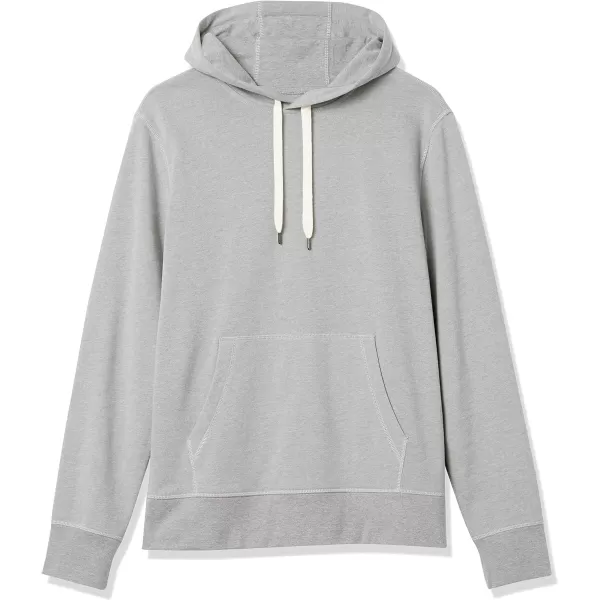 Amazon Essentials Mens Lightweight French Terry Hooded SweatshirtLight Grey Heather