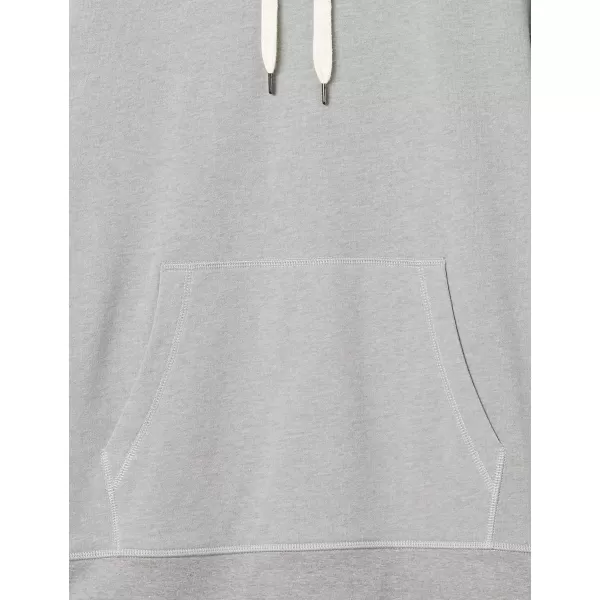 Amazon Essentials Mens Lightweight French Terry Hooded SweatshirtLight Grey Heather