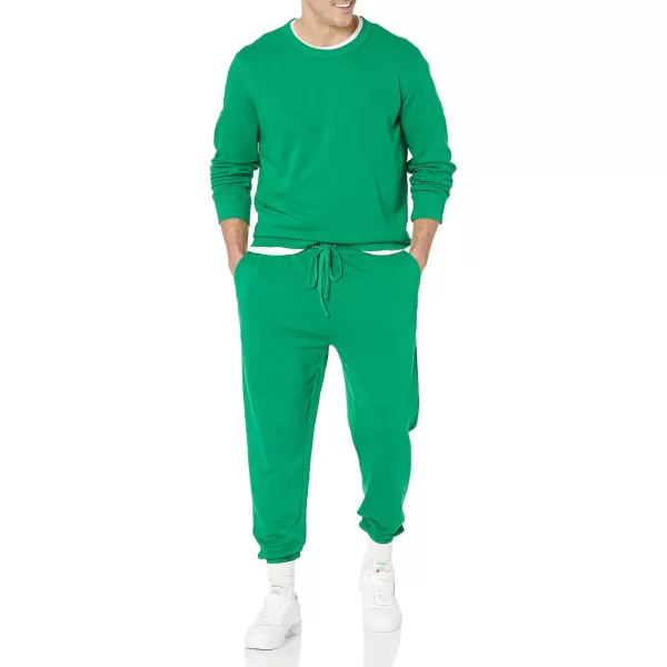 Amazon Essentials Mens Lightweight French Terry Jogger Pant Available in Big amp TallGreen