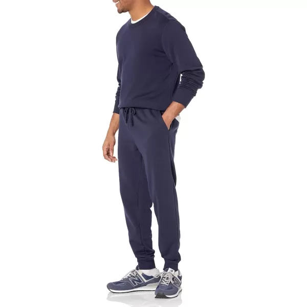 Amazon Essentials Mens Lightweight French Terry Jogger Pant Available in Big amp TallNavy