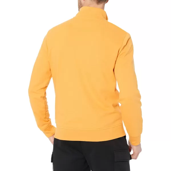 Amazon Essentials Mens Lightweight French Terry QuarterZip Mock Neck SweatshirtGolden Yellow