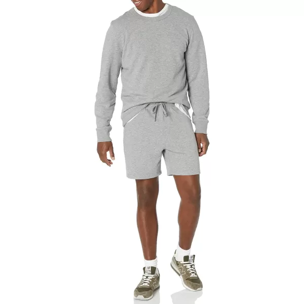 Amazon Essentials Mens Lightweight French Terry Short Available in Big amp TallGrey Heather