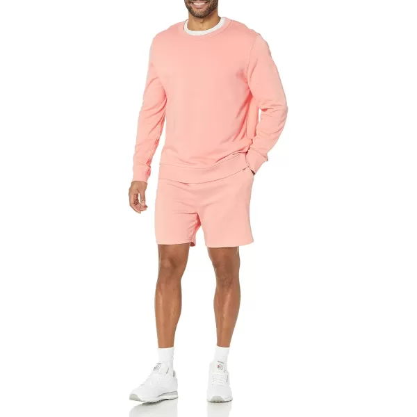 Amazon Essentials Mens Lightweight French Terry Short Available in Big amp TallPeach