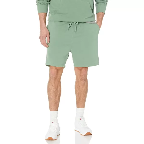 Amazon Essentials Mens Lightweight French Terry Short Available in Big amp TallSage Green