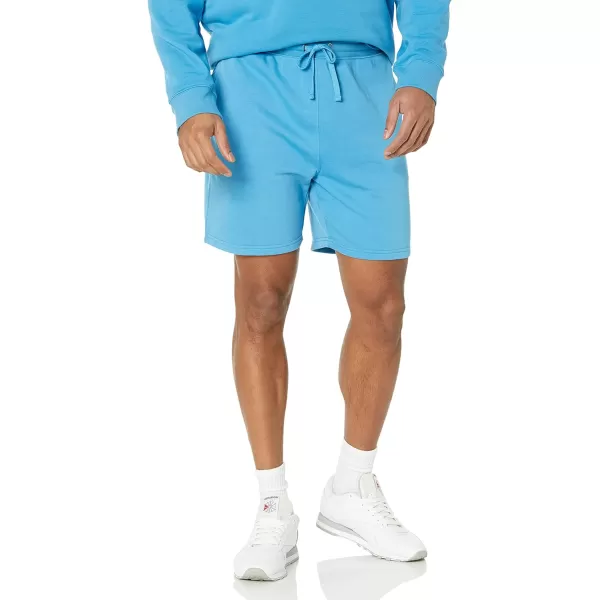 Amazon Essentials Mens Lightweight French Terry Short Available in Big amp TallTurquoise Blue