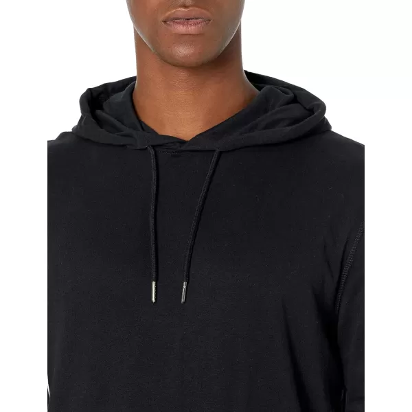 Amazon Essentials Mens Lightweight Jersey Pullover HoodieBlack