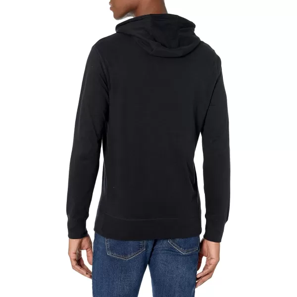 Amazon Essentials Mens Lightweight Jersey Pullover HoodieBlack