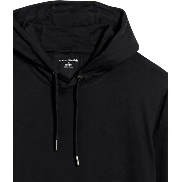 Amazon Essentials Mens Lightweight Jersey Pullover HoodieBlack