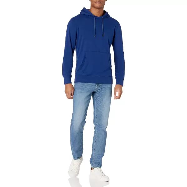 Amazon Essentials Mens Lightweight Jersey Pullover HoodieBlue