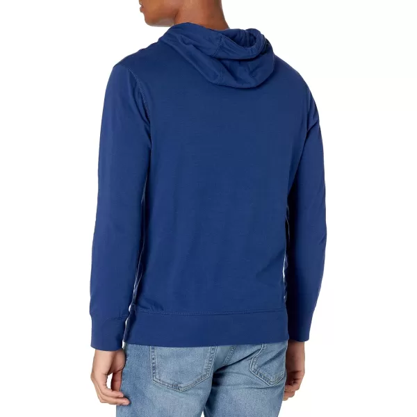 Amazon Essentials Mens Lightweight Jersey Pullover HoodieBlue