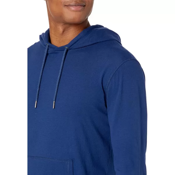 Amazon Essentials Mens Lightweight Jersey Pullover HoodieBlue