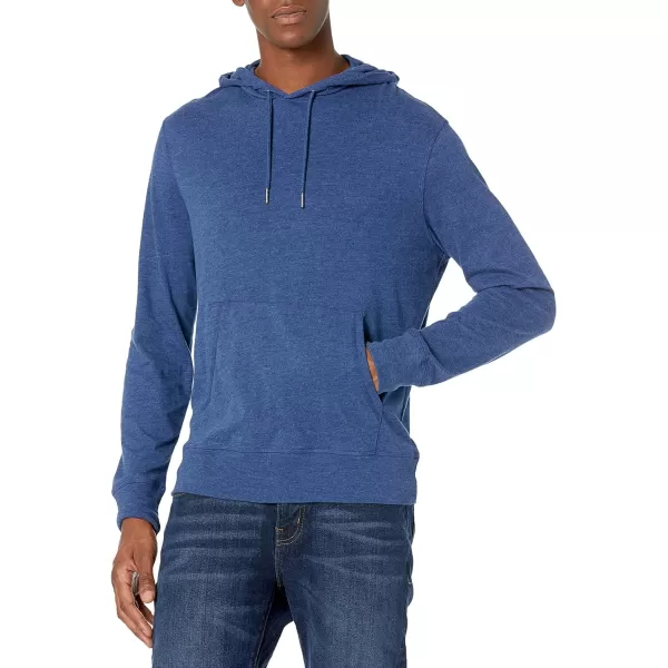 Amazon Essentials Mens Lightweight Jersey Pullover HoodieBlue Heather