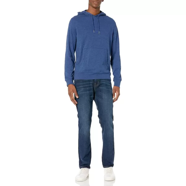 Amazon Essentials Mens Lightweight Jersey Pullover HoodieBlue Heather