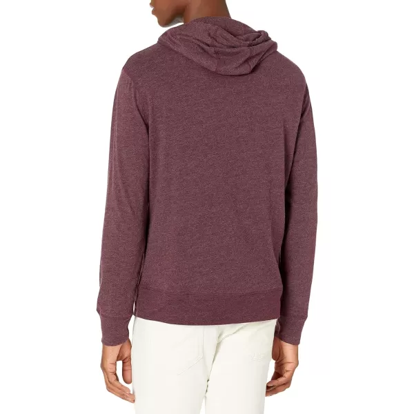 Amazon Essentials Mens Lightweight Jersey Pullover HoodieBurgundy