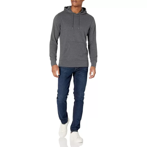 Amazon Essentials Mens Lightweight Jersey Pullover HoodieCharcoal Heather