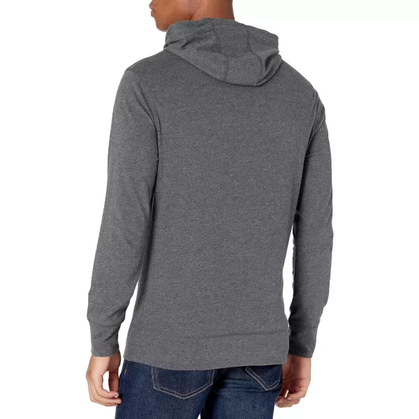 Amazon Essentials Mens Lightweight Jersey Pullover HoodieCharcoal Heather